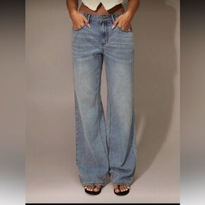 Forever 21 Light Wash Flared Jeans